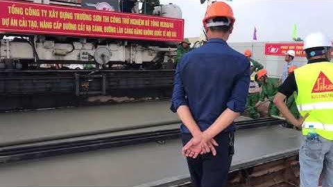 Thi công rải BTXM - Wirtgen SP850