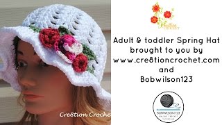 Crochet Spring / Easter Hat Tutorial