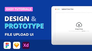 File Upload Web UI Design Tutorial | Learn UI UX Designing with Sketch and InVision Studio