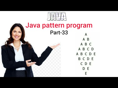 Java pattern program