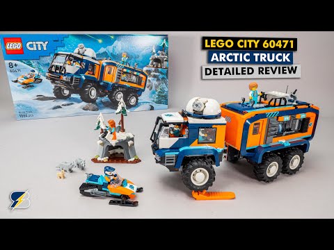 LEGO City 60471 Arctic Explorer Science Lab Truck detailed building review