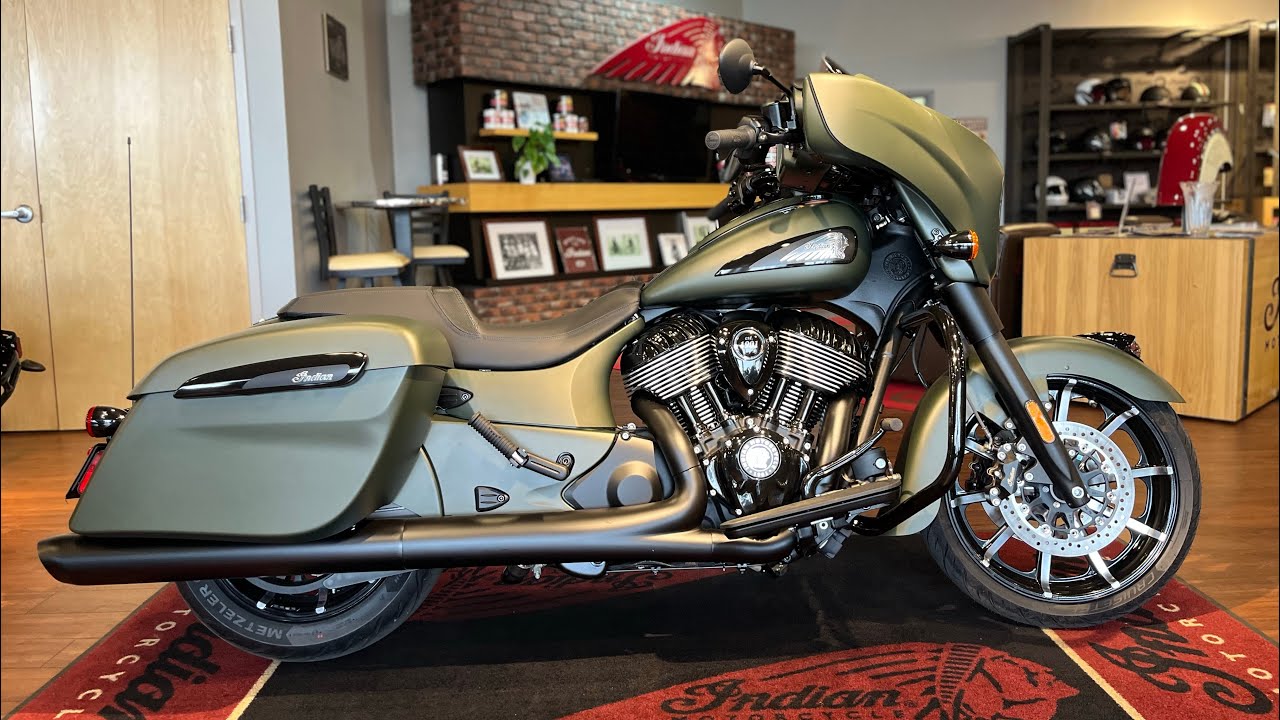 2023 Indian Motorcycle Chieftain Dark Horse® Sagebrush Smoke - YouTube