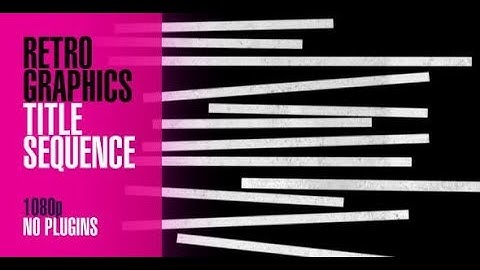 Retro Graphics Title Sequence | After Effects Template | Titles