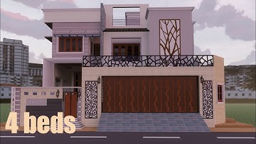 House Design Villa (4 beds Home Plan) Enscape Redring version 2.9