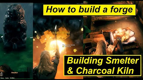 Valheim Tips & Guides - Building a Forge, Smelter, & Charcoal Kiln