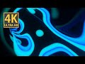 Abstract background 4k vj loop neon blue teal metallic tunnel calm screensaver visual asmr