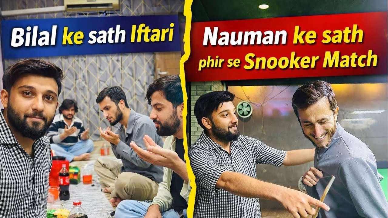Bilal k Sath Aftari 🍽️ | Nauman k Sath Phir Se Snooker Match 🎱 | Ramzan Vlog | Desiyaar110