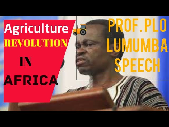 Prof. PLO LUMUMBA Speech On Agriculture Revolution In Africa | Agribusiness Insider