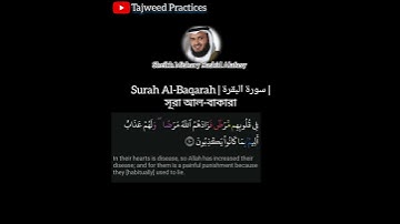 Surah Baqarah ayat 10 | Mishary Rashid Alafasy | سورة البقرة آية ١٠