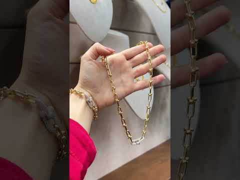 طقم ذهب ايطالي ماركة تيفاني الوزن 30 غرام عيار 18  1 