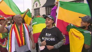 Dozens protest US involvement in Ethiopia