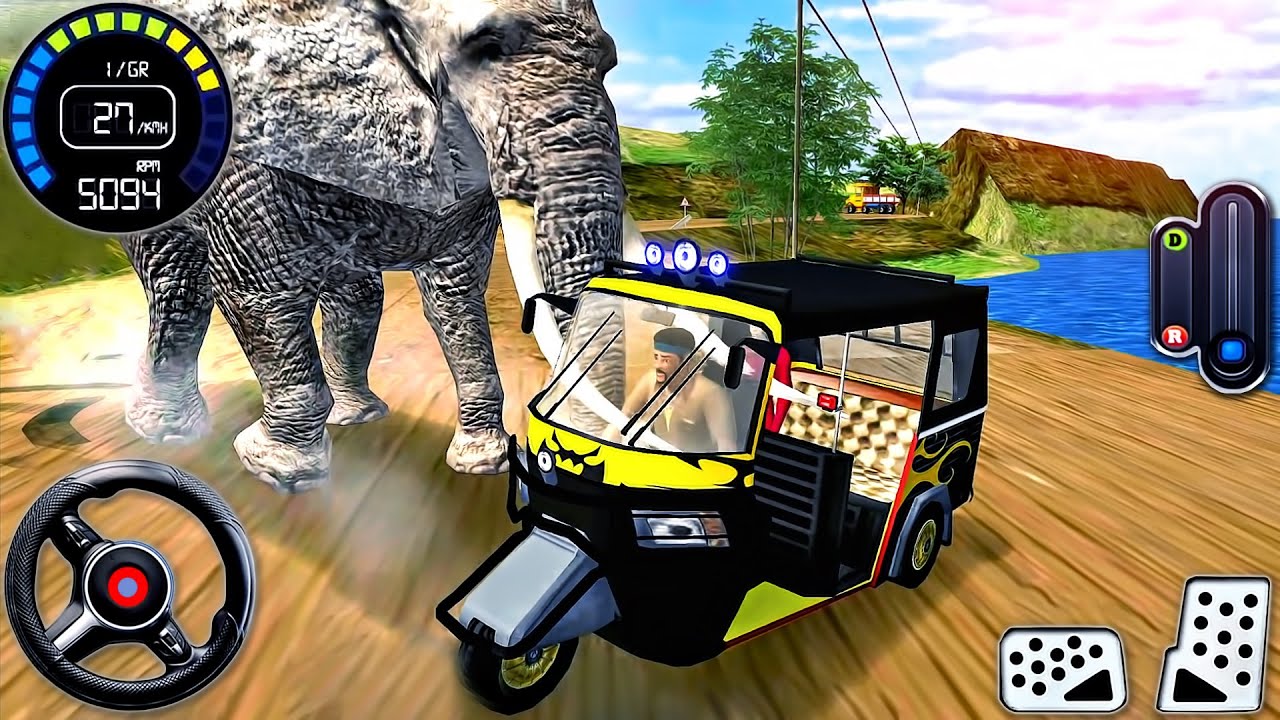 Offroad Tourist Tuk Tuk - Auto Rickshaw Racing Taxi - Android GamePlay ...