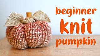 Easy Tweed Knit Pumpkin (Beginner Friendly Fall Pattern!)