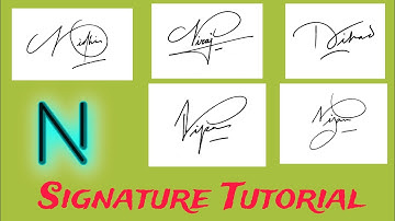 Beautiful Signature Tutorial | Ideas of Signature "N" | #signature #signaturestyle #viralvideo