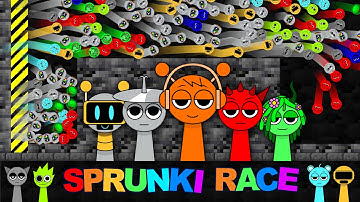 Shutter Crush x Sprunki - Survival Proliferation Marble Race in Algodoo