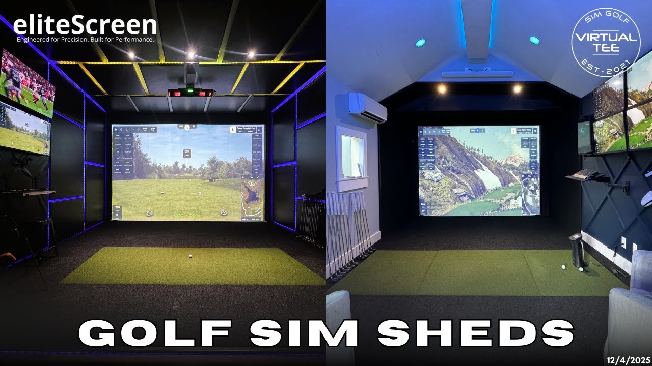 The Ultimate Golf Simulator Shed Experience - YouTube