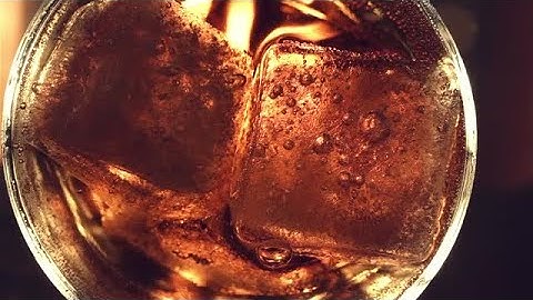 Soda With Ice Cubes Stock Video