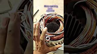 motor rewinding 😎 💥 🪆 #motorrepair #automobile 5.   HP.        2800.  RPM. #electrical  #machine