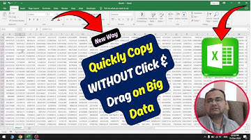 Select large Data Quickly WITHOUT Click & Drag | New Way to Select and Copy Big Data in Excel Fast