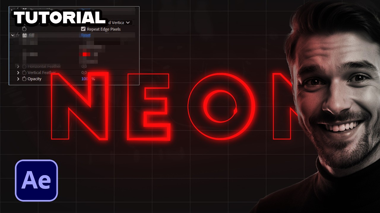 The Secret to Neon Text Animation in After Effects | Glowing Text ...