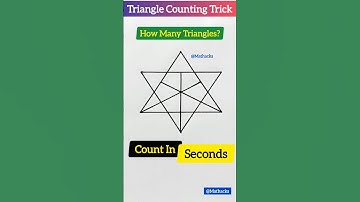 How Many Triangles | Detailed Explanation | Triangle Counting Reasoning Short Trick #shorts