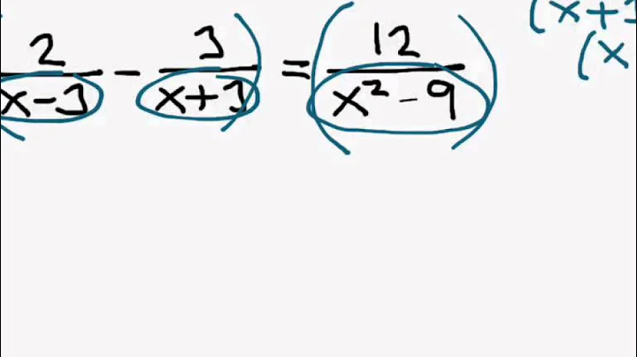 Solving equations with rational expressions