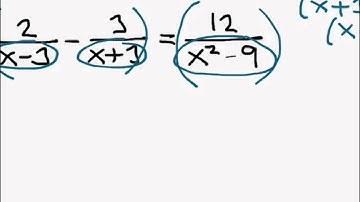 Solving equations with rational expressions