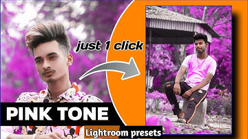 PINK TONE PRESETS - Lightroom MobileEditing Tutorial | Pink Color CorrectionTutorial in Lightroom