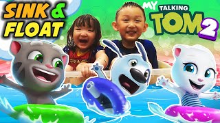 Sink Or Float Blippi My Talking Tom 2 In Real Life Bathroom How Talking Tom Settled In Our House