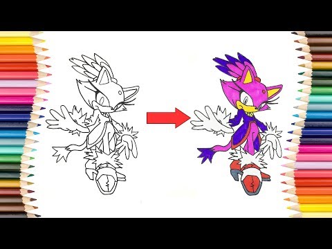 Sonic Boom How To Draw Blaze the Cat Draw Blaze For Kids
