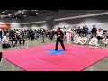 Miss Winland competing in Portland, Oregon. Form “Katana”