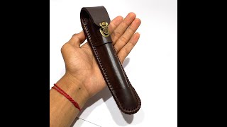 Sarung Pipa Once / Pipa Hisap kulit sapi original 18 cm