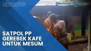Viral Video Satpol PP Gerebek Kafe Lesehan Berbilik Bambu, 5 Pasangan Mesum Diamankan