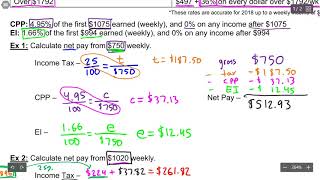Payroll Deductions in Alberta, Canada (Simplified—Weekly!): Income Tax, CPP, and EI explained.