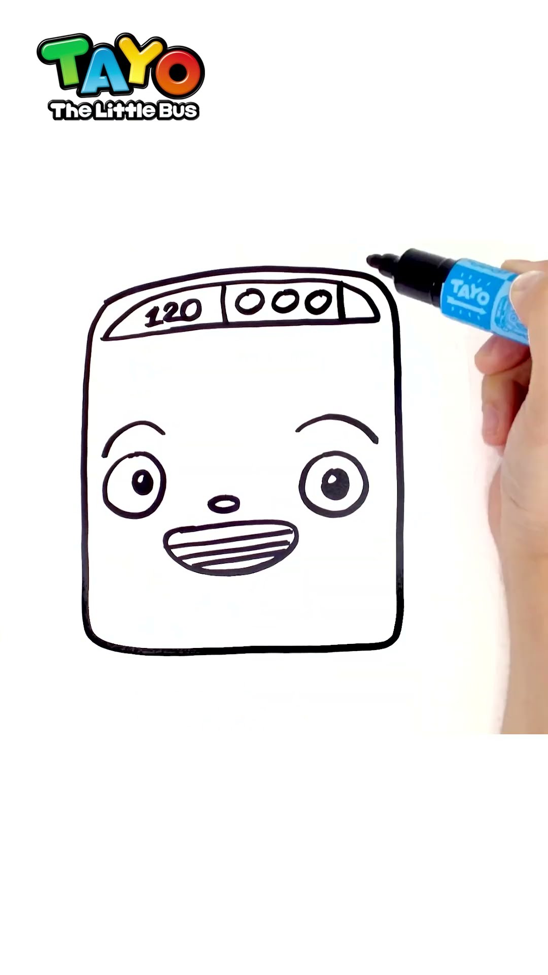 Ayo gambar Tayo!? #Shorts #tayobuskecil #drawing #menggambar
