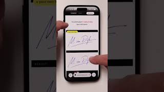 How to make a signature background transparent without photoshop
