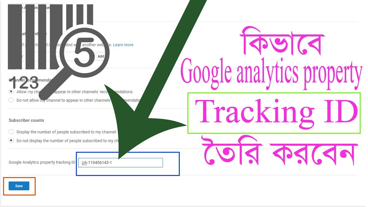 How to set up google analytics tracking ID in youtube channel, Logic ...