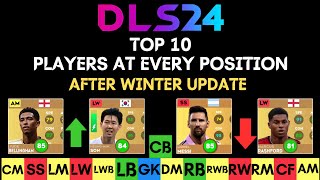 DLS 24 | TOP 10 PLAYERS AT EVERY POSITION IN DREAM LEAGUE SOCCER 2024 | #topdls