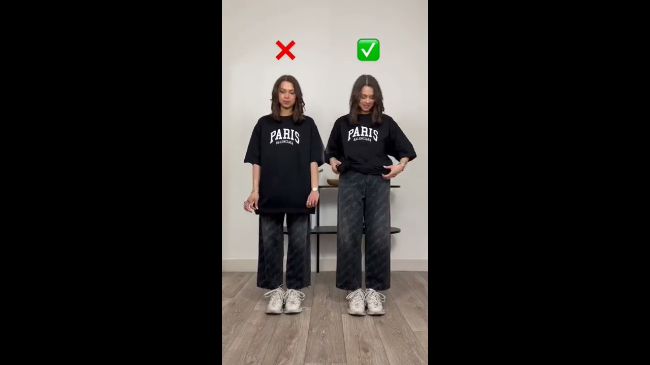 Easy Oversized T Shirt Hack For Better Looks Shopping Link Shorts Fashion Tshirt Diy
