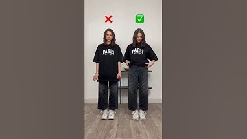 Thumbnail of Easy Oversized T-Shirt Hack For Better Looks! 🛒 Shopping Link 👇 #shorts #fashion #tshirt #hack  #diy