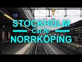 TRAIN DRIVER'S VIEW: Stockholm-Norrköping