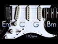 Energetic Rock Guitar Backing Track E Minor