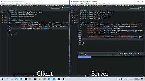 Java socket programming - Simple client server program | Eclipse