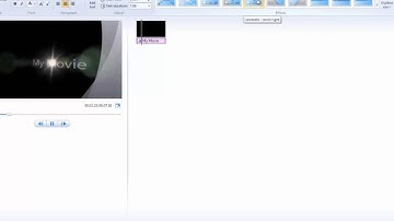How to make a Short Intro in Windows movie maker?