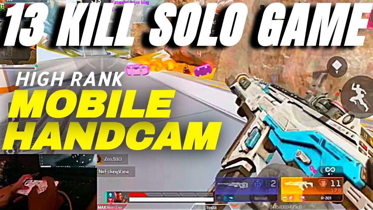 HIGH RANK SOLO GAMEPLAY | APEX MOBILE HANDCAM