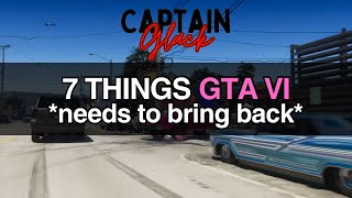 7 things GTA VI should bring back