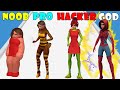 NOOB vs PRO vs HACKER vs GOD - Furry Race Runner