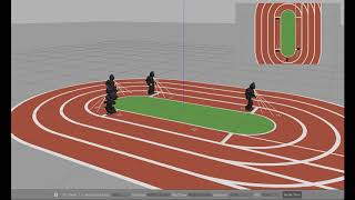 DARwin-OP Relay Race simulation