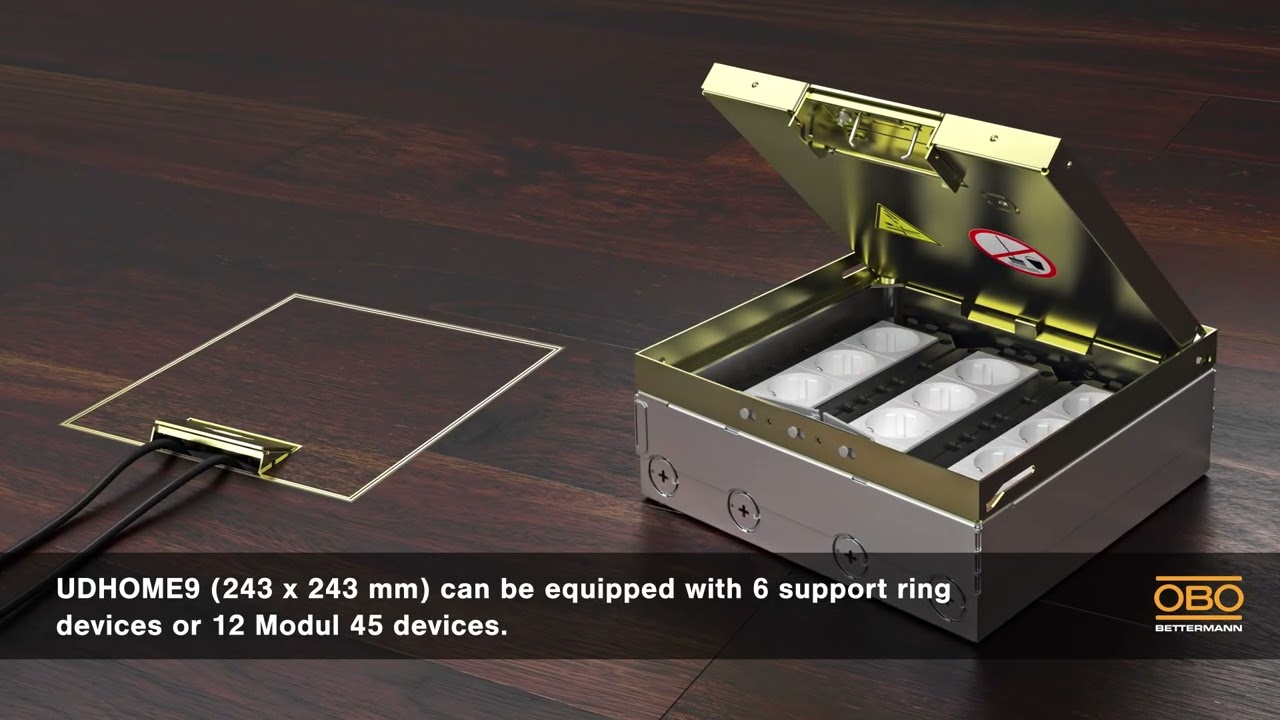 UDHOME floor sockets and floor boxes - OBO Bettermann