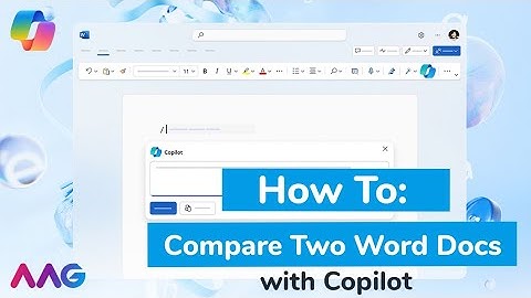 How to compare two Word documents with Copilot